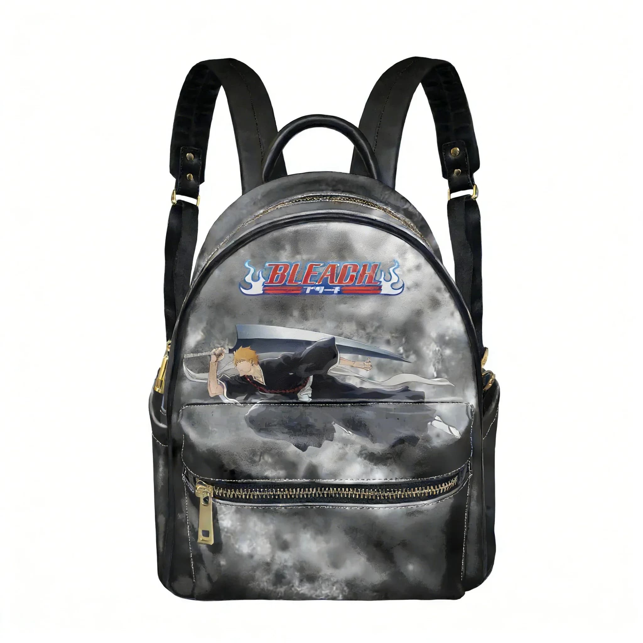 Bleach Backpack Womens Mens Knapsack Custom Made Text Image Double Shoulder Bags Business Travel Bookbag Rucksack Gift Daypack