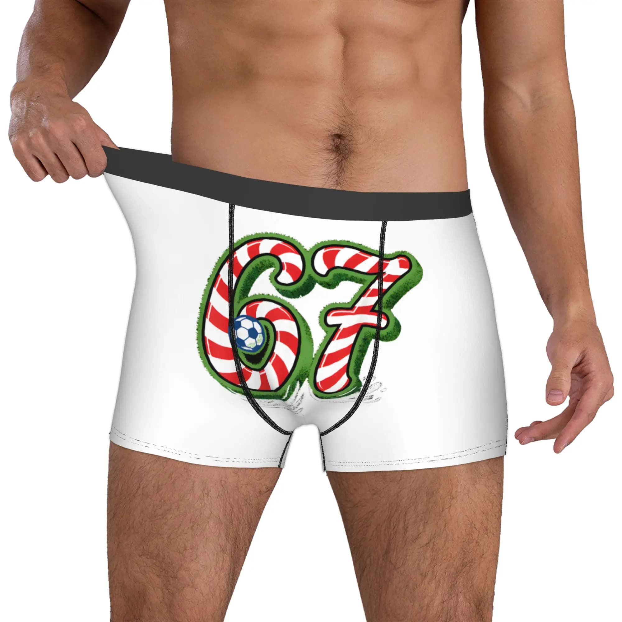 Custom Funny Sixty Seven Boxers Shorts Men's Briefs Underwear Funny Underpants