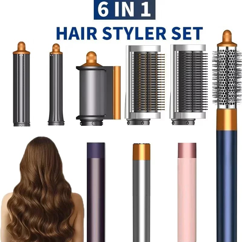 Styler Multifunzione per Capelli, Ferro Arricciacapelli, Spazzola ad Aria Calda, Asciugacapelli Professionale da Salone, Regalo Perfetto per Donne
