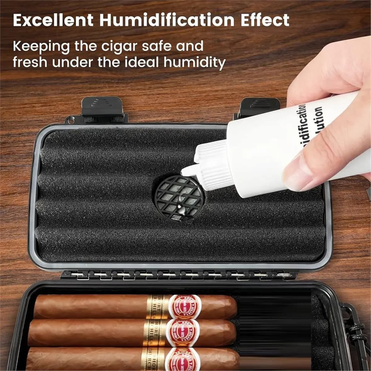 Nuovo Humidor da Viaggio 2026 - Portatile con Disco Umidificatore, Impermeabile, Anti-schiacciamento, Ermetico