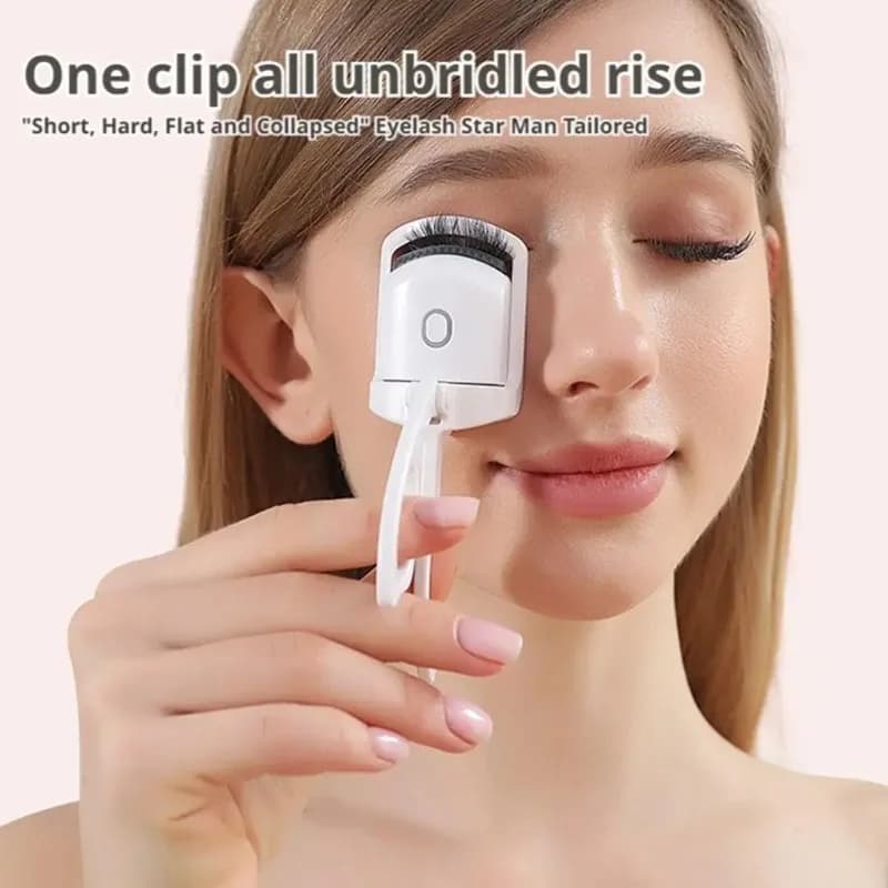 Piegaciglia elettrico per un styling a lunga durata, arricciatura facile e perfetta per tutto il giorno, strumento portatile per piegare le ciglia elettricamente.