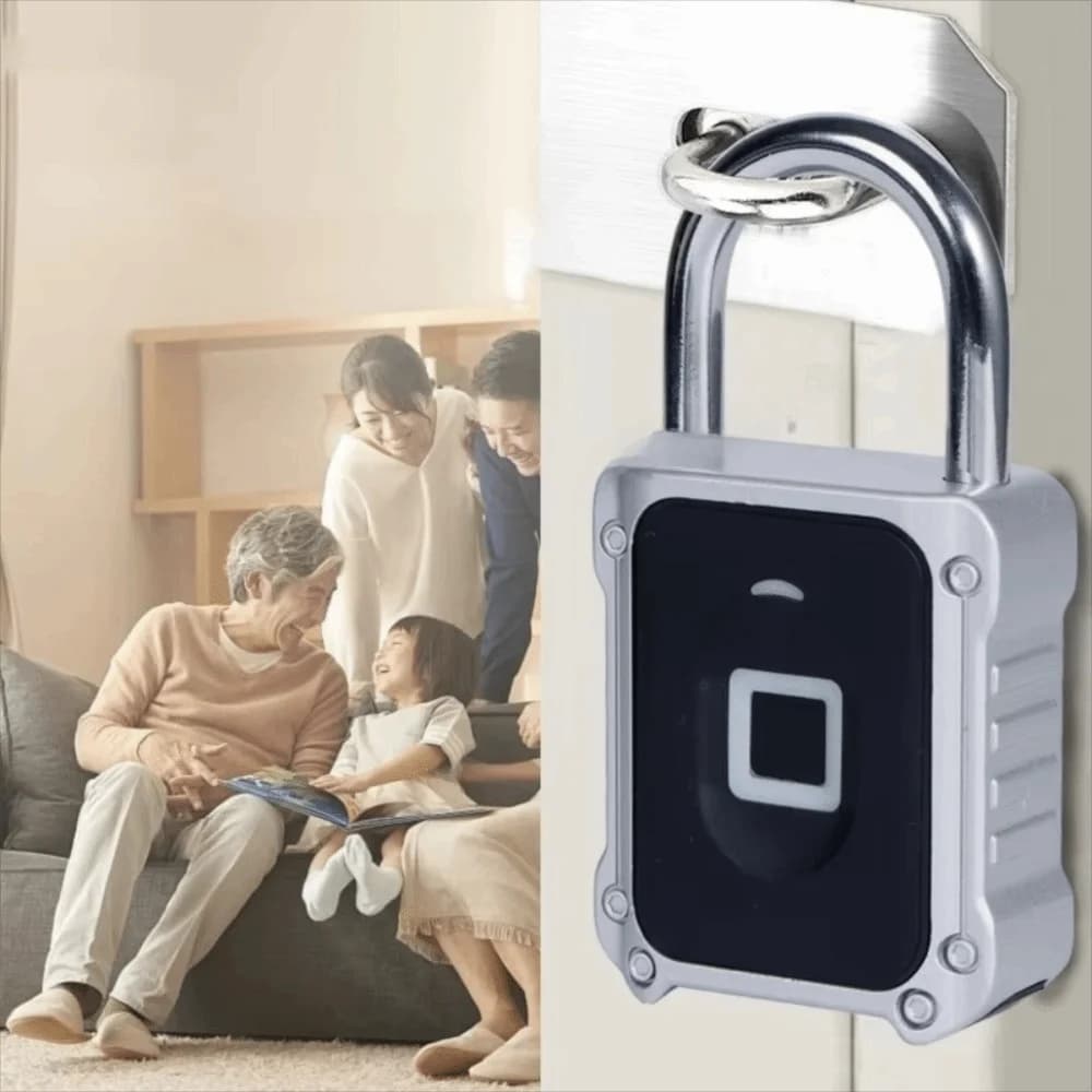 Fingerprint Recognition Bluetooth Smart Door Lock Zinc Alloy Tuya App Electronic Smart Padlock IPX5 Waterproof