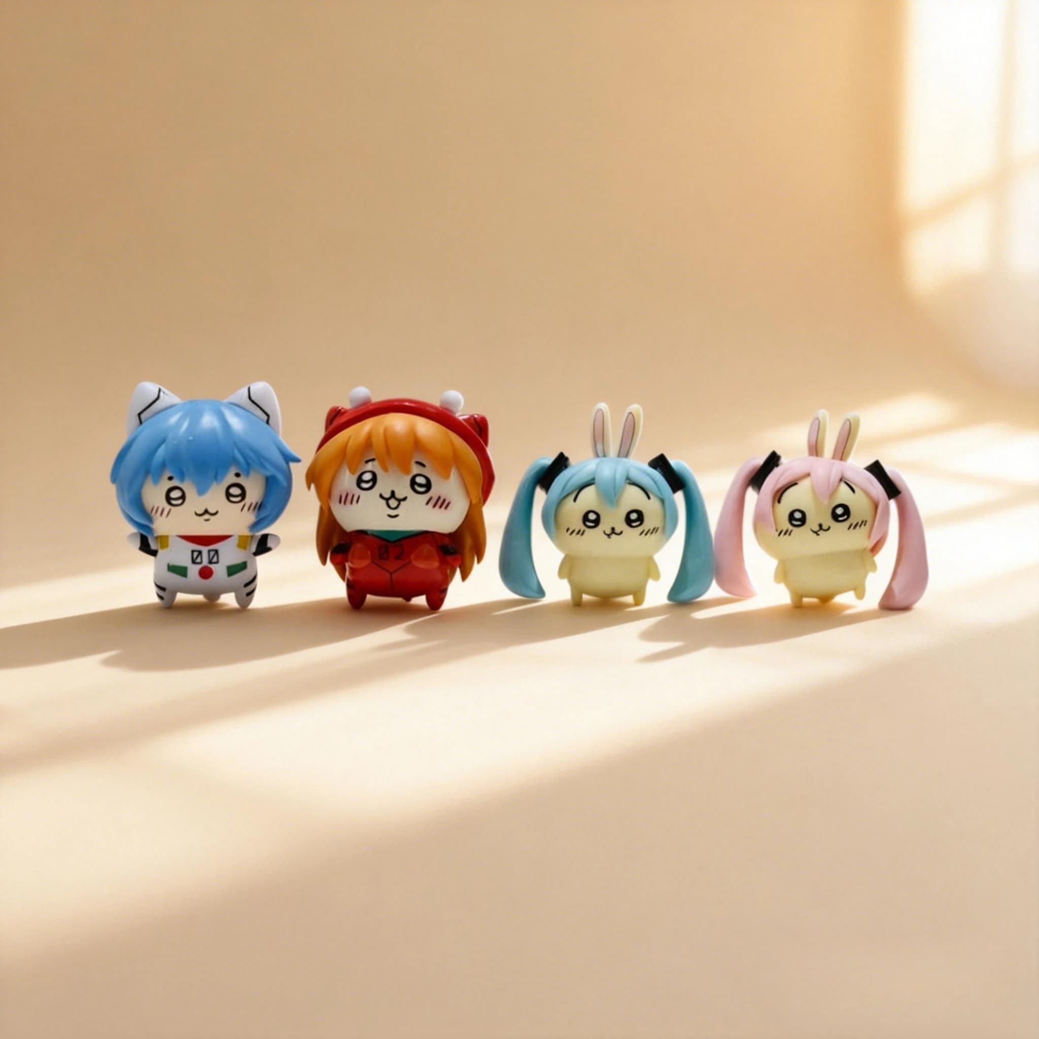 Chiikawa Cos Eva Miku Scrivania Decorativa Fatta A Mano Del Bambino Figura Modello Giocattolo Regalo Nagano Usagi Chii Hachiwera Cartoon Spot Merci