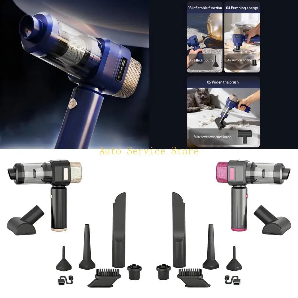 462A Strong Suction Handheld Vacuum Cleaner Small Cordless Device for Car & Home