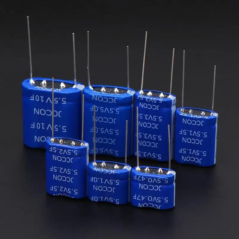1PC Metallo Super Condensatore Farad Combinazione Doppio Strato Per Drone Auto Registratore 5.5V 0.47F 1F 1.5F 2.5F 3.5F 5.0F 10F Condensatore