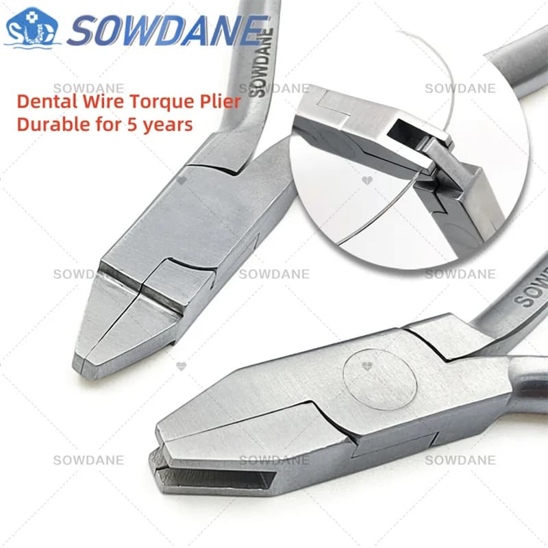 2 pz/set Dentale Ortodontico Pinza di Coppia Pinza di Coppia Filo di Torsione Formatura Forma Pinza Dentista Laboratorio di Filo di Collegamento Strumento di Piega