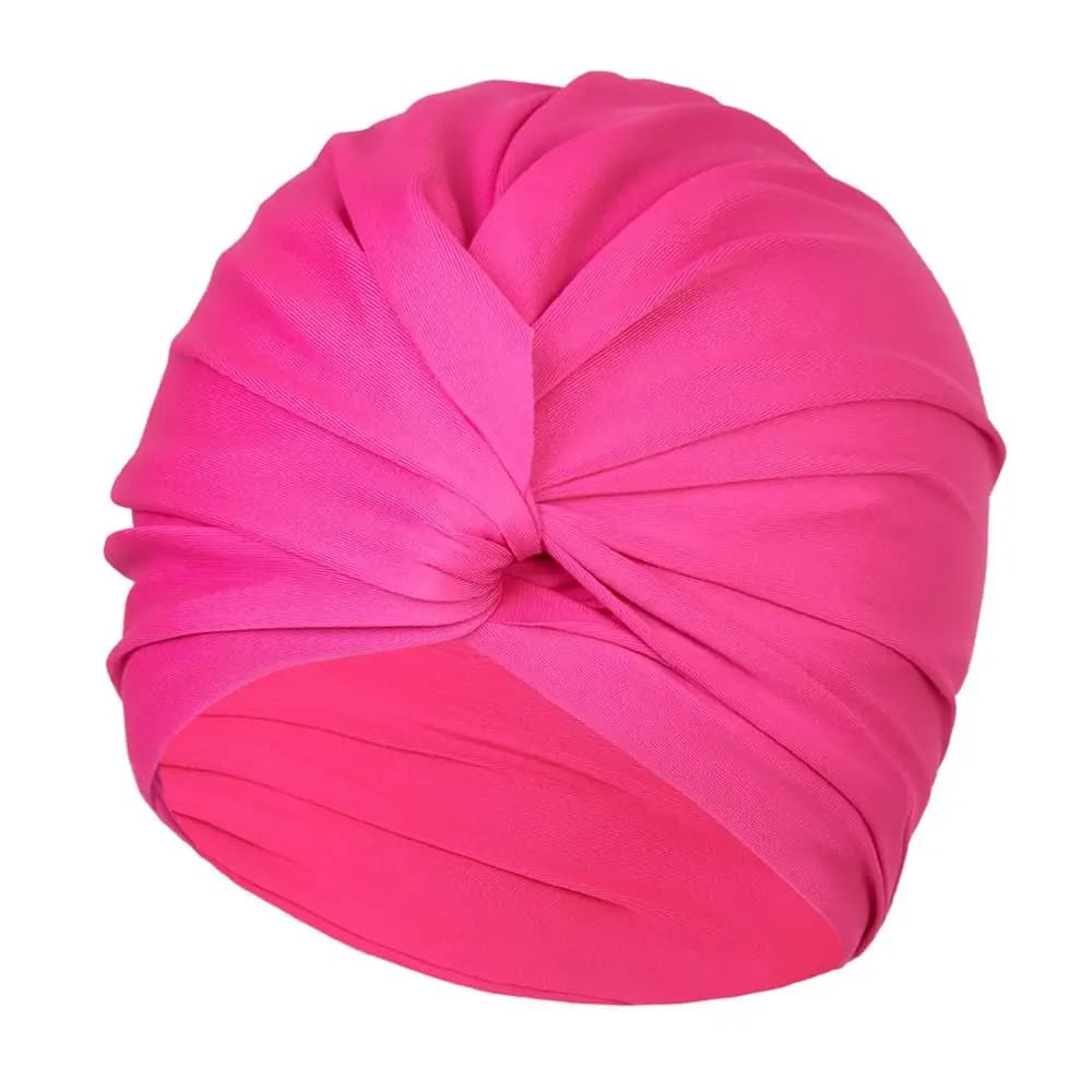 Female Girl High Elastic Swimming Hat Free Size Multi Colors Swimming Caps Turban Stretchy Women Swimm Hat Swim Pool