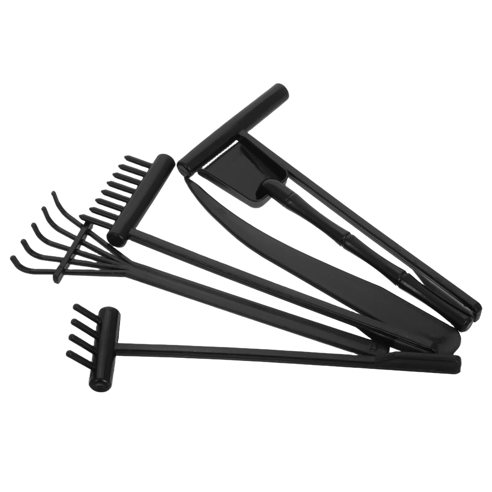 Set di 6 Mini Rastrelli per Sabbia, Attrezzi per Giardino Zen, Rastrelli in Plastica per Lisciare la Sabbia, Decorazione da Scrivania