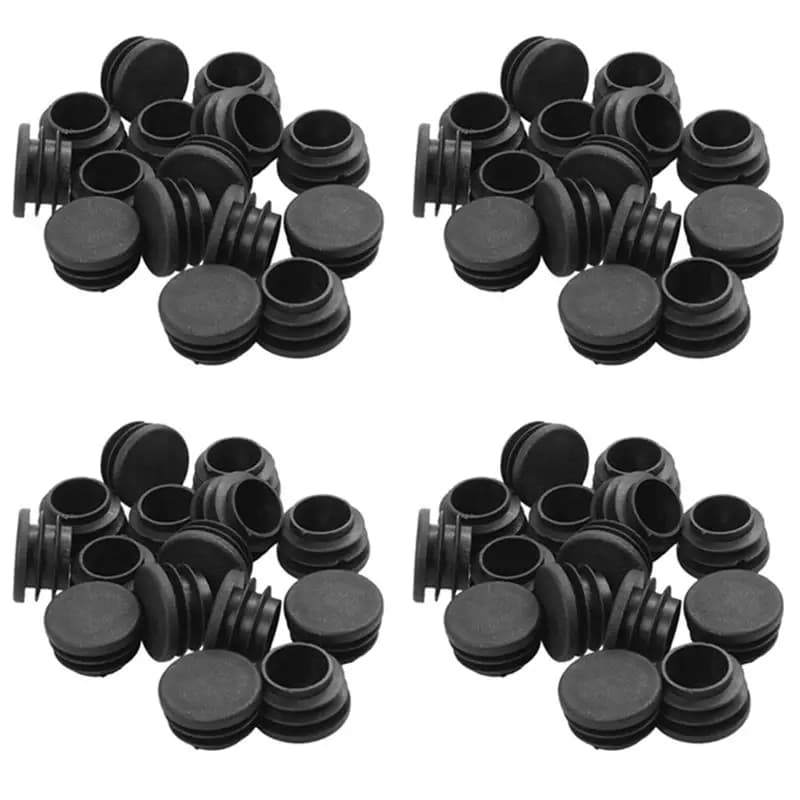 AT21-96Pack Tappi per gambe di sedie e tavoli, diametro 22 mm, copertura rotonda in plastica, tubo con inserto filettato per proteggere il pavimento e le protuberanze