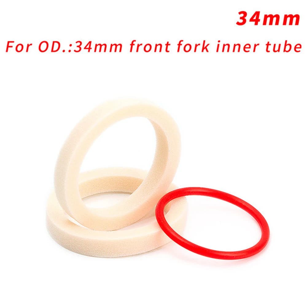 Itinerary O-ring Red Circle 32/34/35/36mm Bicycle Fork Oil Sponge Bike Suspension Fork Bicycle Fork Sponge Ring Oil Sealed Foam