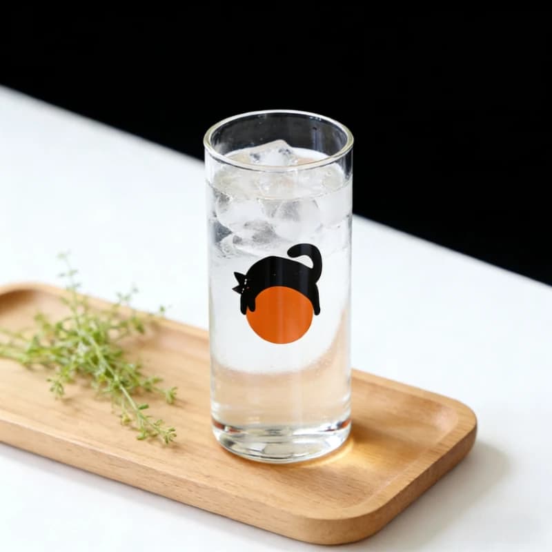 Bicchiere in Vetro a Fondo Spesso, Tazza Creativa per Birra a Forma di Gatto Pigro, Simpatica Tazza per Latte con Fiori e Alberi, Bicchiere Trasparente Pratico per Uso Quotidiano