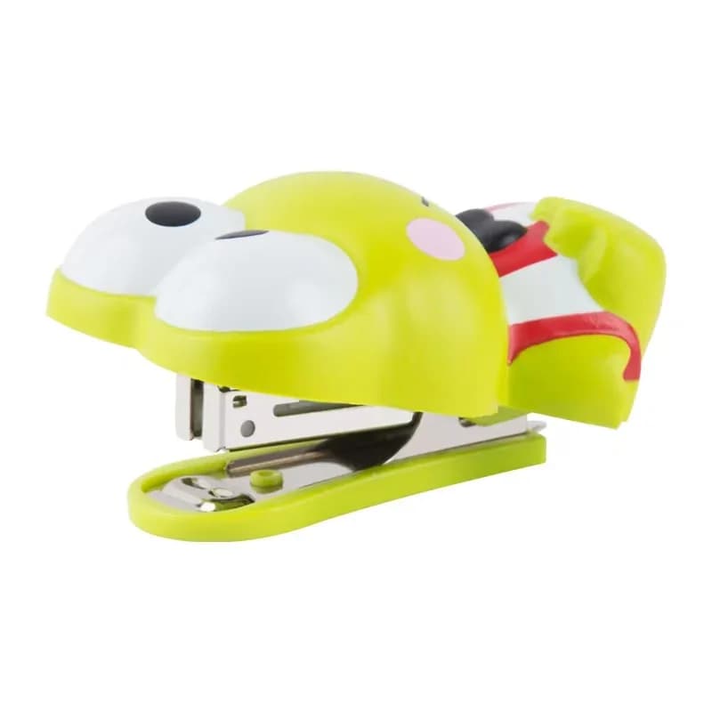 Sanrio Big-eyed frog stapler student mini cute girl heart small model portable children's stapler pinch stapler