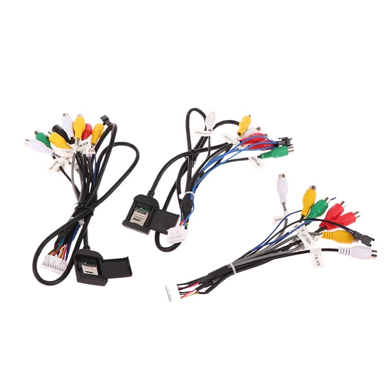 。 Cavo Radio Stereo per Auto 20 Pin con Connettore AUX e Ventola per Navigazione Android ZHANGXUN