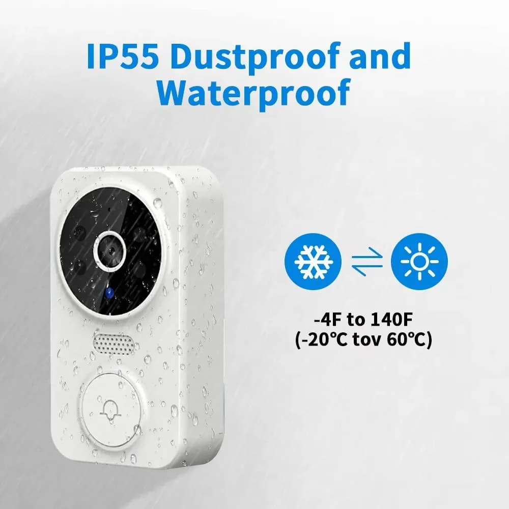 Tuya Popolare M8 Campanello senza fili Telecamera 1080 HD Informe Ring Chime WiFi Video Campanello citofono intelligente