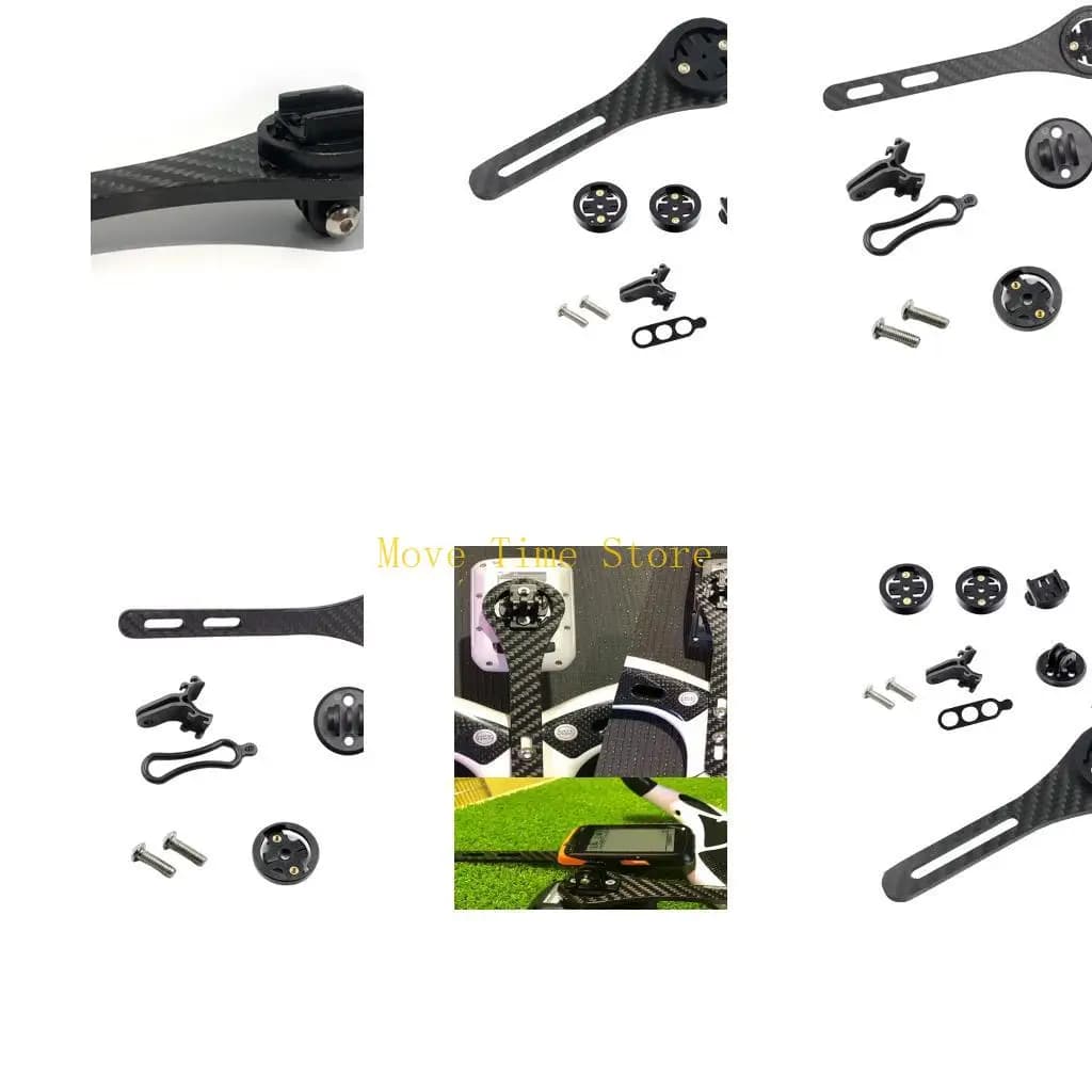 92ME Universal Carbon Fiber Bike Computer Mount Light Weight Cycling Brackets Quickly Release Sport Camera Brackets