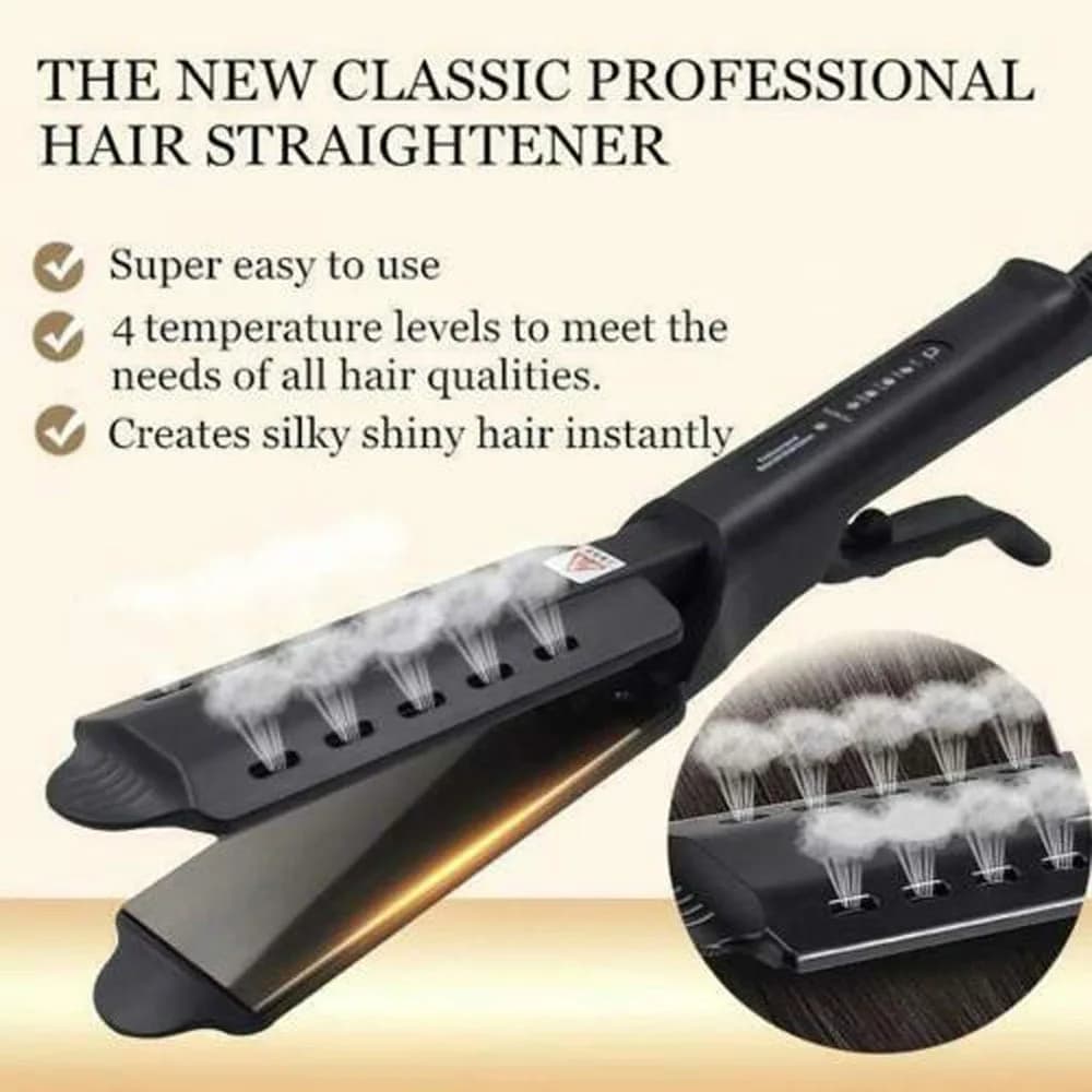 Hair curling and smoothing for double-use hair steak to smooth the hair at constant temperature 4 marches portable air fringe plate to curl