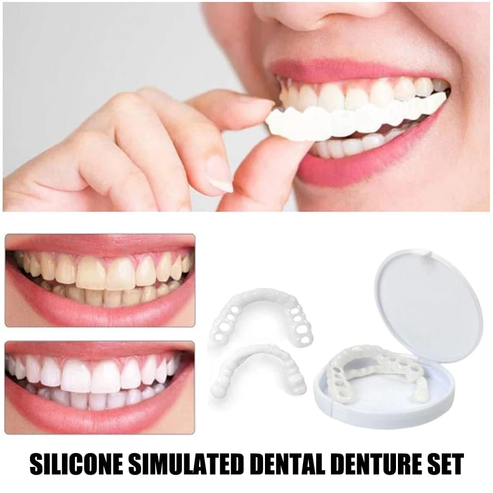 Temporary Orthodontic Tooths, Denti Finti, Oral Hygiene Care, Whitening, CK848-fro Simulation