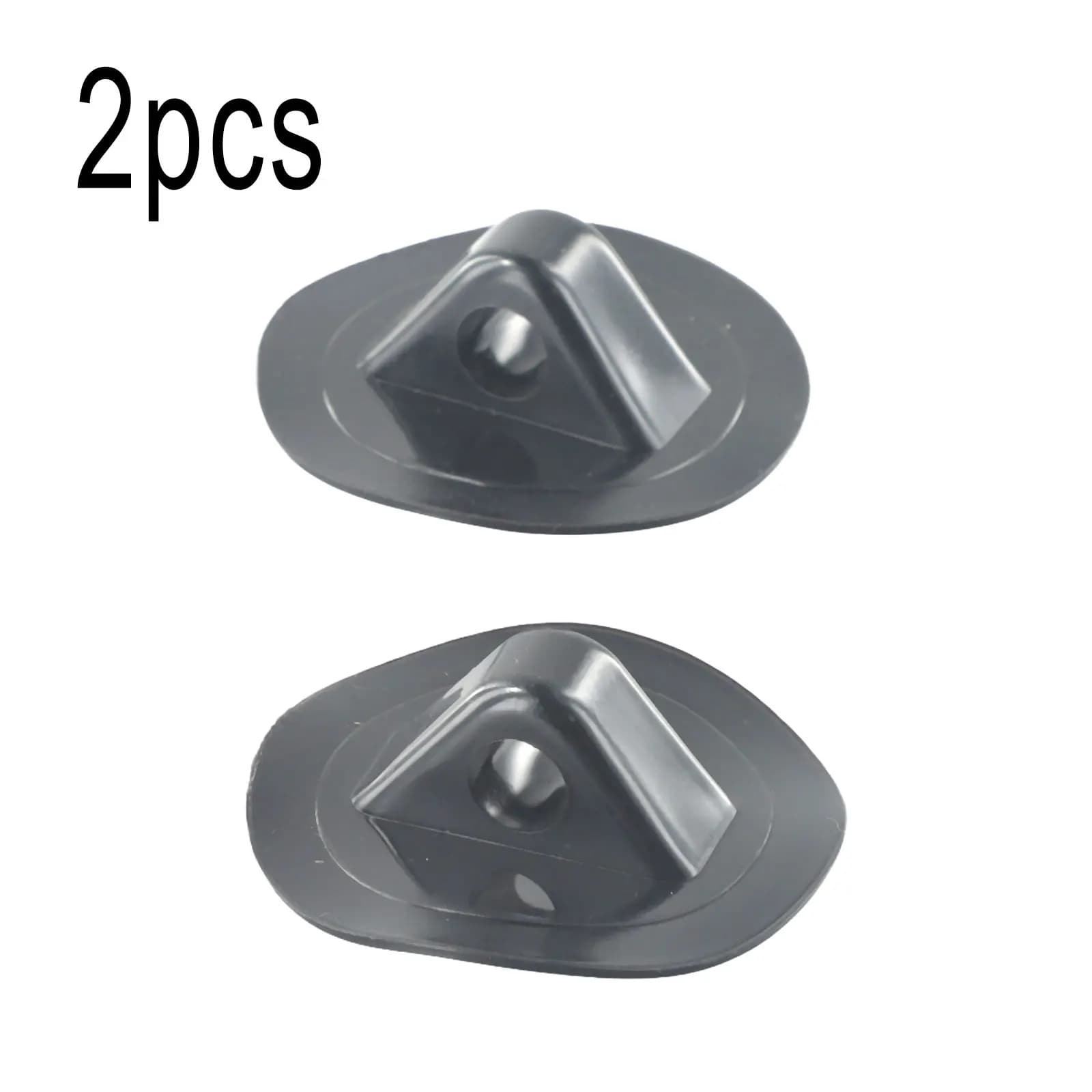 2 pezzi fibbia per corda di sicurezza per barca gonfiabile fibbia per tenda in PVC fibbia per corda di ancoraggio 2 occhielli neri accessori da campeggio durevoli