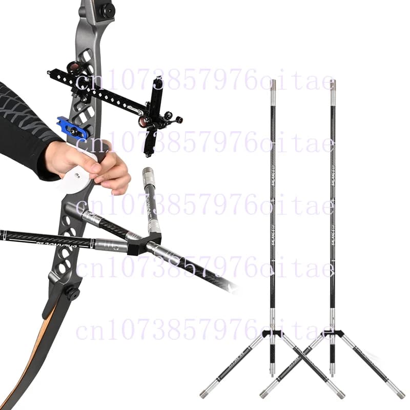 Set di stabilizzatori per arco ricurvo per tiro con l'arco Barra di bilanciamento per tiro al bersaglio Principale Kit barra di bilanciamento per barra a V in metallo con prolunga per asta corta laterale lunga