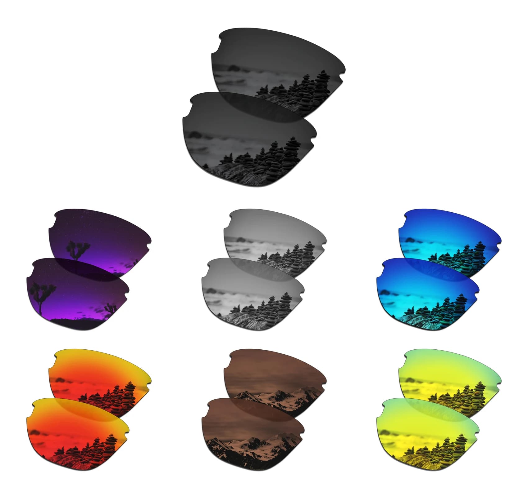 SmartVLT Polarized Replacement Lenses for Oakley Frogskins Lite OO9374 - 63mm Sunglasses - Multiple Options