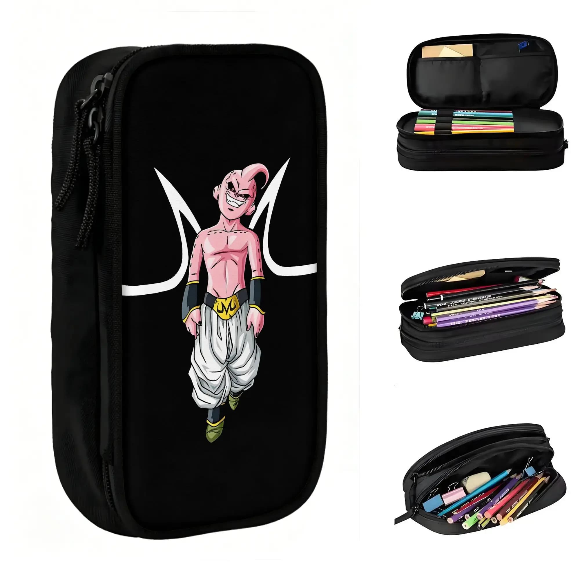 Custom Frieza Manga Cartoon Kawaii Pencil Cases Girls Boys Large Capacity Hot Pencil Bag Students Stationery