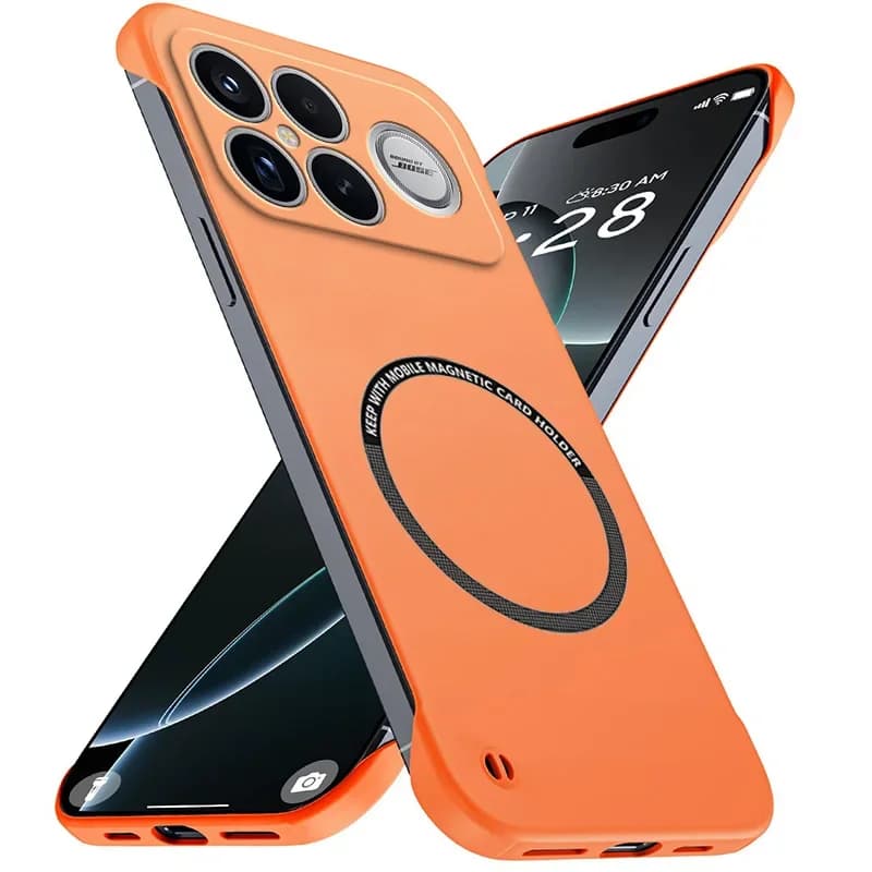 Custodia per PC senza cornice ultra sottile alla moda per Xiaomi Poco F8 F7 Pro Custodia protettiva antiurto ultra magnetica per ricarica delicata sulla pelle