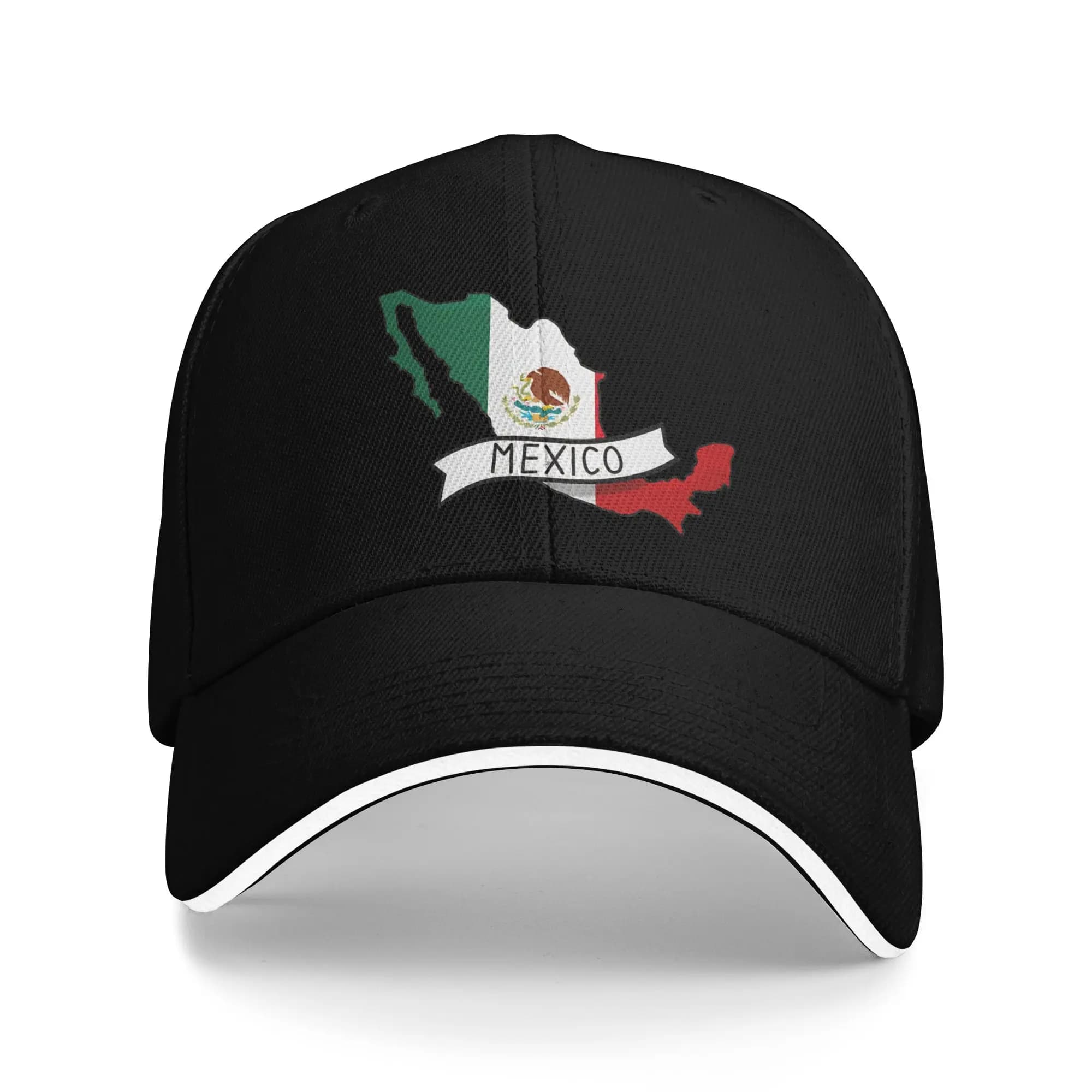 Cappellino da baseball estivo con bandiera 'Pray for Mexico' per uomo e donna, stile trucker vintage, snapback regolabile.