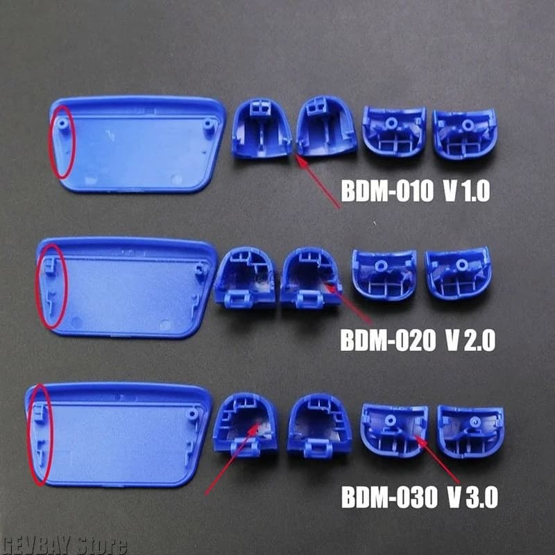 For PS5 V3.0 BDM‑030 Controller Color Button Replacement Kit, R1 L1 R2 L2 Buttons with Springs, Game Repair Spare‑Part Accessory