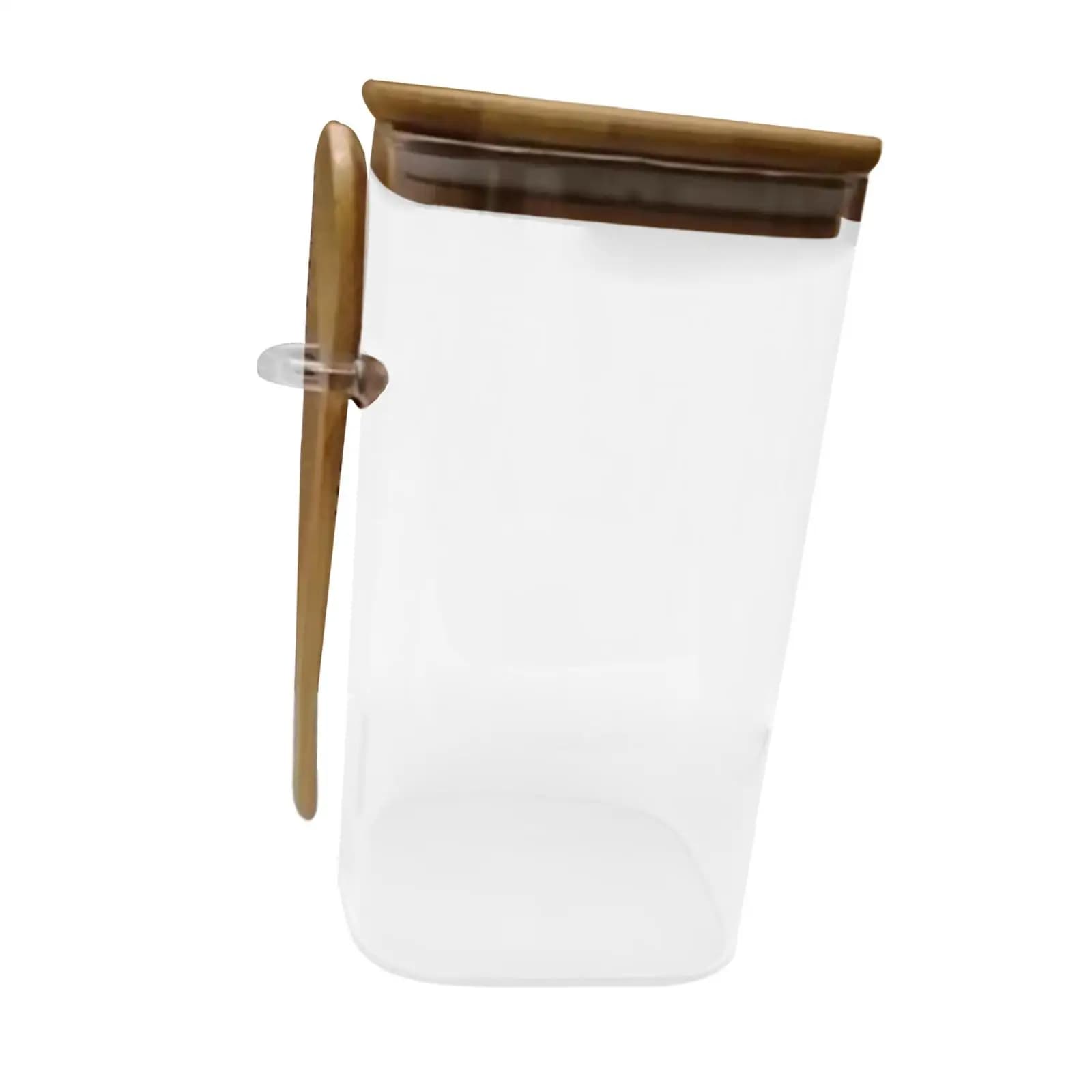 Glass Food Storage Jars with Lid Food Containers for Tea Pasta Coffee Beans