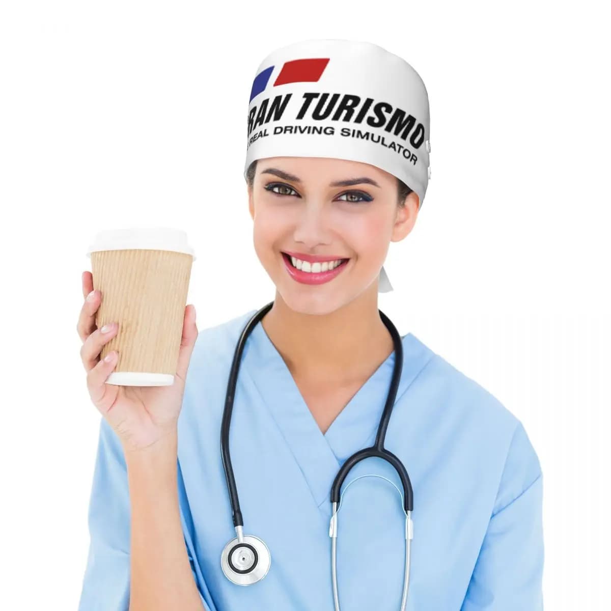 Gran Turismo Scrub Hat Doctor Working Surgical Cap Men Women Adjustable Nursing Caps for Dentist