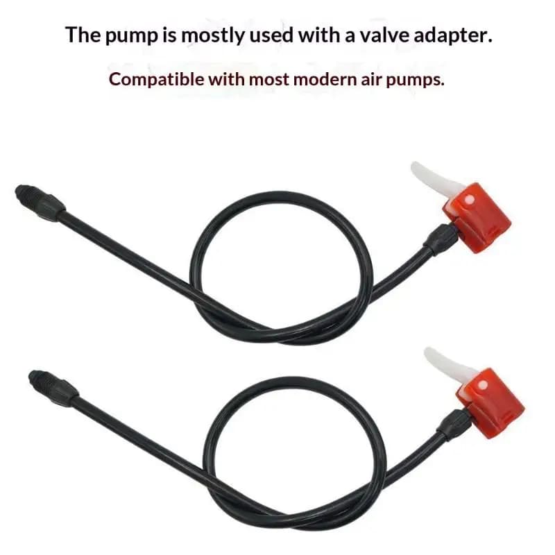 Universal Bike Pump Air Hose 2 Pack Durable Wear Resistant Multi-Function Nozzle Fits All Bikes for Cycling Trip Repair Tools