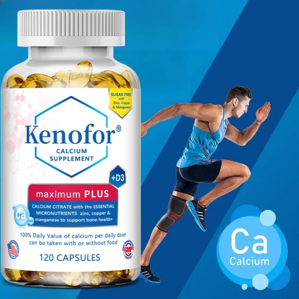 Integratori 6-in-1 - con Calcio, Magnesio, Vitamina D3, K2, Rame, Sodio, Supporto per Ossa, Muscoli e Articolazioni, Salute Immunitaria e Cardiaca