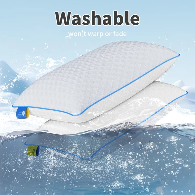 1 cuscino rinfrescante per pigiami caldi, design fronte/retro + memory foam, alto rimbalzo | Resta fresco tutta la notte