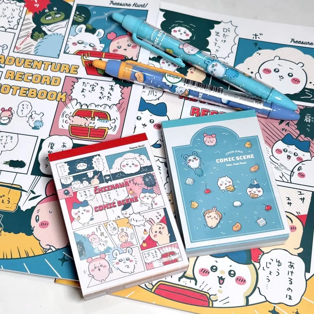 Blocco Note Mini Cartoon Chiikawa Hachiware, Adesivi Kawaii Flip Usagi, Quaderno Carino Anime per Bambini e Adulti