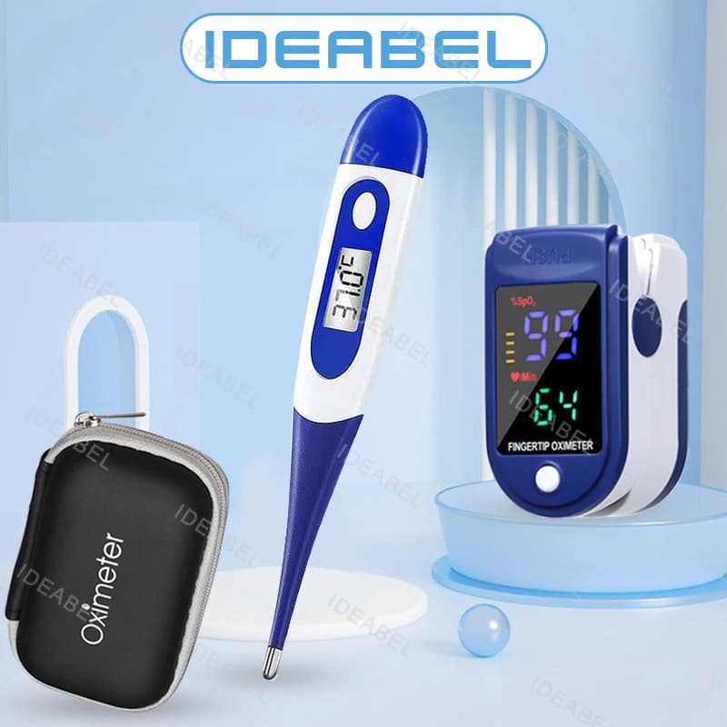 Digital Thermometer Accurate Oral Armpit Temperature Reading Fever Alert Termometer Baby Thermometers Pulse Oximeter Finger