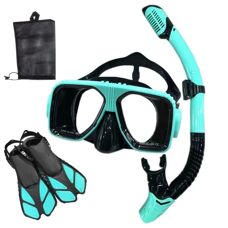 Snorkel Diving Mask and Goggles Diving Swimming Tube Set adulto Unisex
