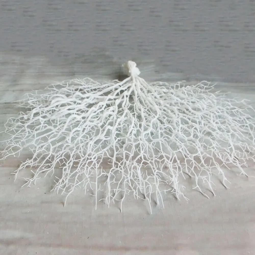 Decorazione Piante Marine Finte, Accessori Decorativi Artificiali, Ramo di Corallo, Albero del Pavone Marino, Ramo di Tronco Marino