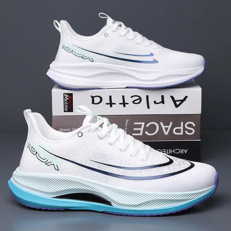 Fashion Men Mesh Sports Shoes Summer Breathable Upper Lightweight Comfortable Casual Running Sneakers Male Daily Footwear