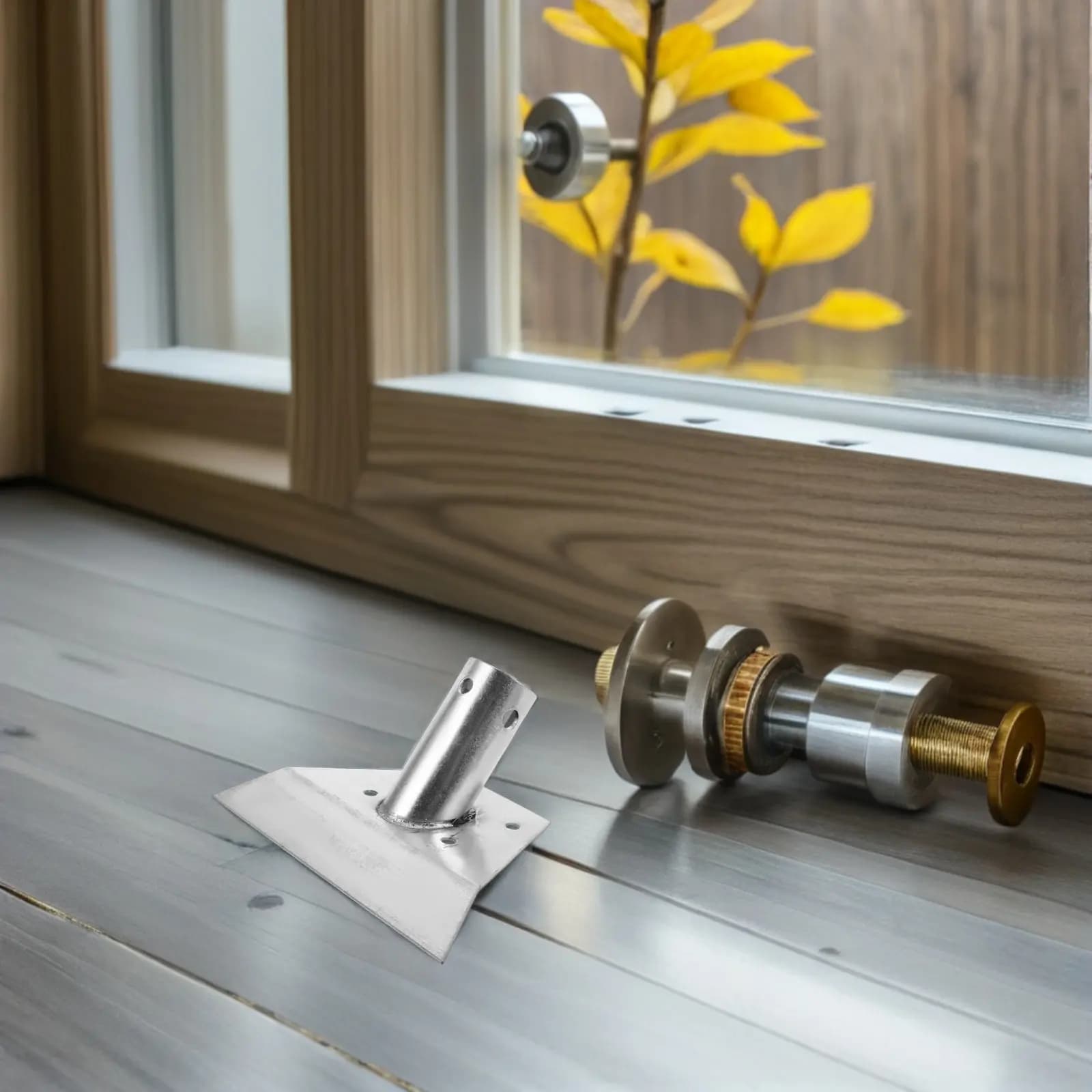 3Pcs Iron Floor Brush Attachment Reliable Cleaning Tool Accessories Secure Fit Broom Head Mount Hardware Broom Head Socket