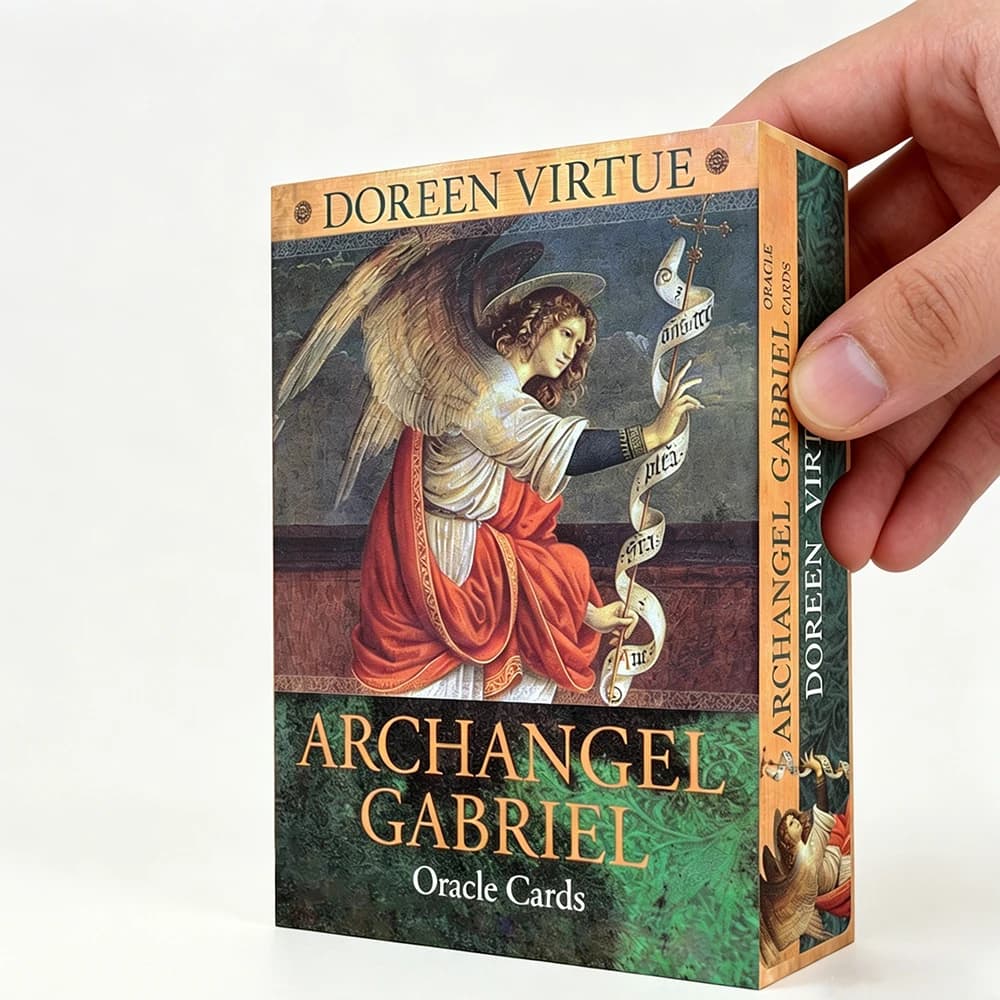 Popolare Serie di Carte Oracolari Great Doreen Virtue Angel, Carte dell'Arcangelo Gabriele, Carte dei Tarocchi per Principianti con Guida PDF