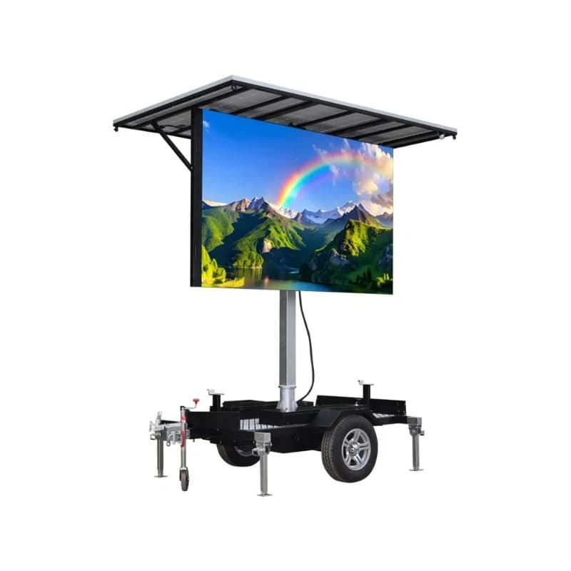 Pannello Solare a LED P10 P4 P5 per Cartelloni Pubblicitari Digitali, Grafiche per Auto e Rimorchi Mobili a LED