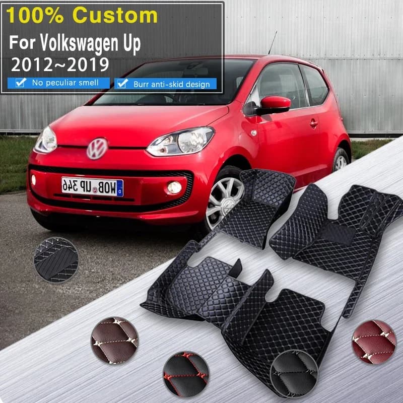 Tappetino per auto completo per VW Volkswagen Up 2012 ~ 2019 Impermeabile Tapete Automotivo Para Carro Tappetini per auto Accessoire Voiture Car Ac