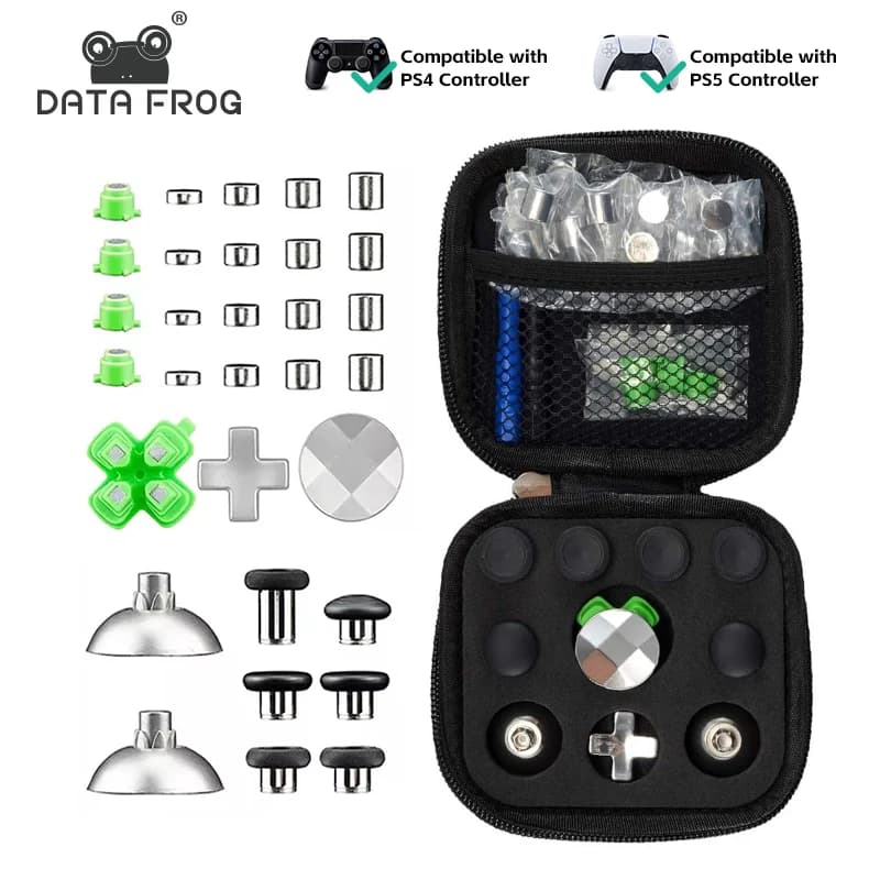Parti di ricambio per pulsanti magnetici in metallo DATA FROG per accessori D-Pad ad altezza regolabile per controller PS5