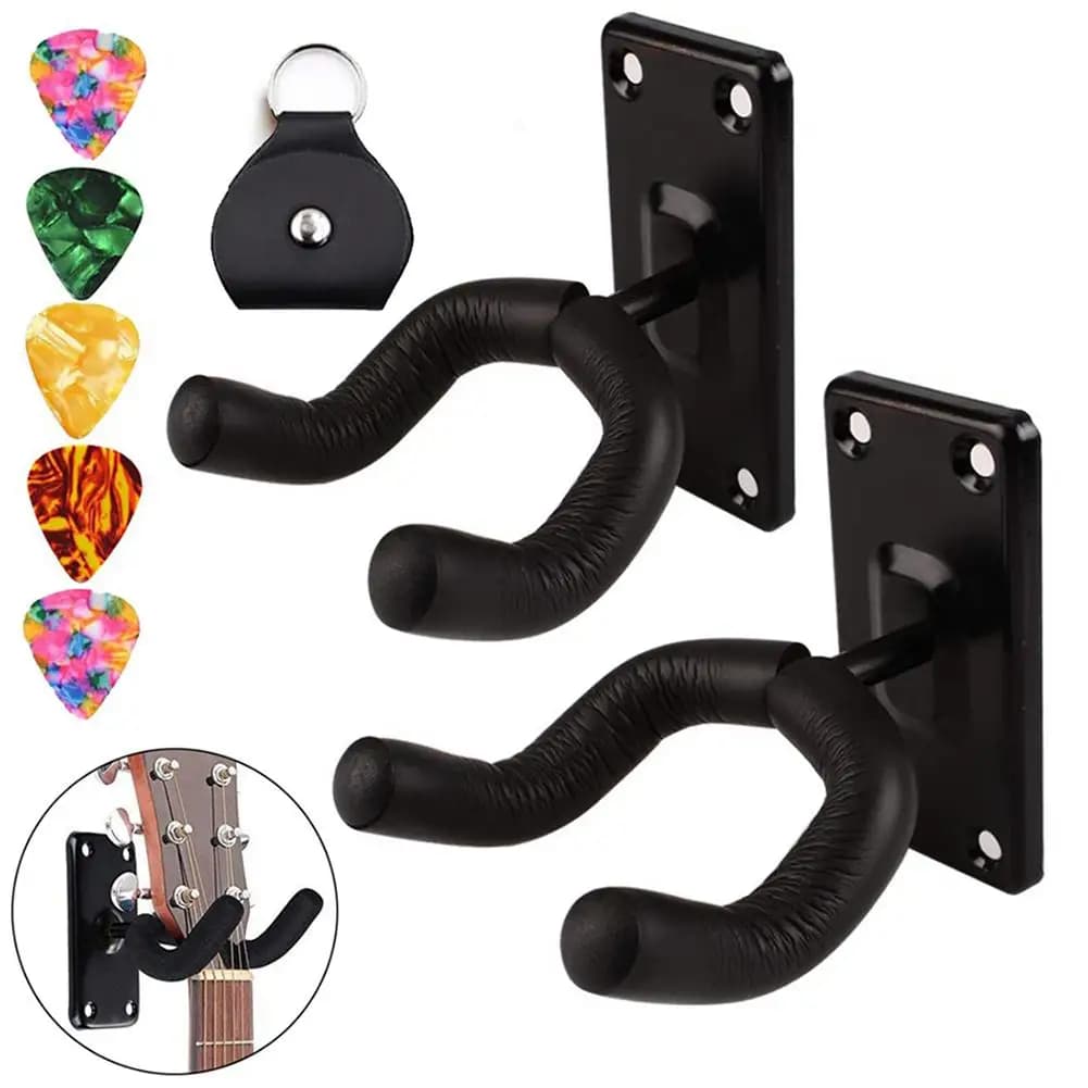 Supporto da parete per chitarra Gancio per chitarra Supporto per gancio da parete Supporto per montaggio a parete Staffa per display per basso elettrico acustico Ukulele