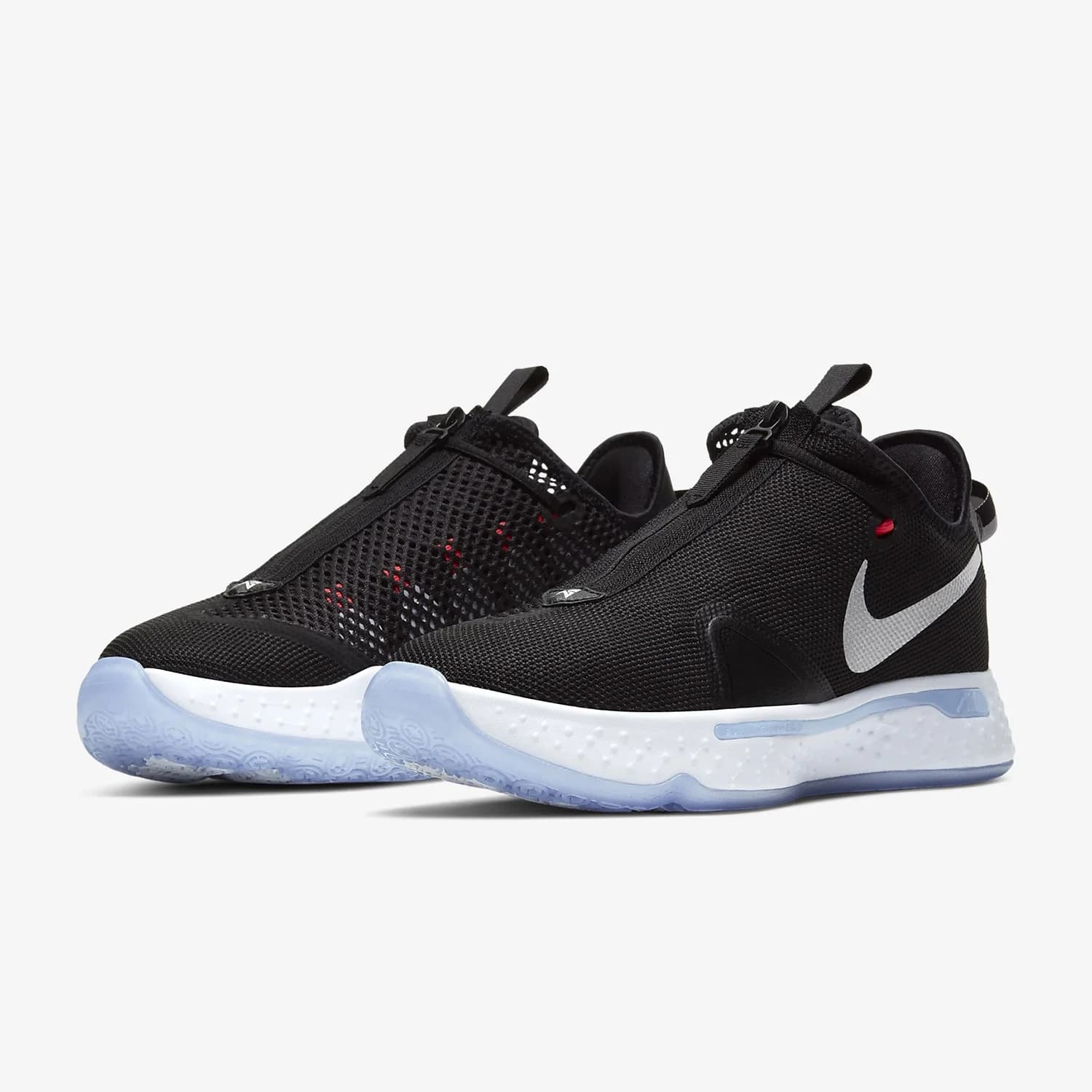 Scarpe da basket da uomo Nike Genuine PG 4 EP Paul George 4 Nero Bianco Blu Drip CD5082-001