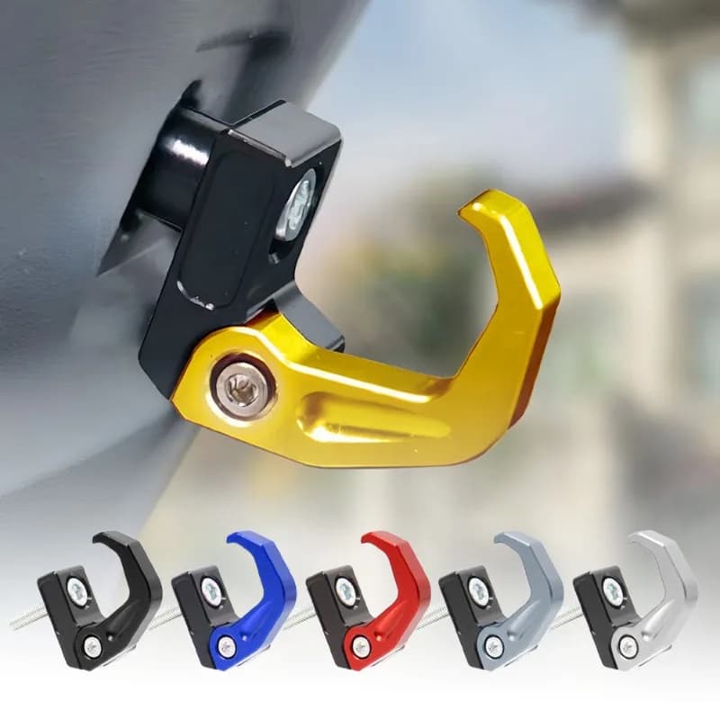 Motorcycle Scooter Front Mount Hook Cnc Aluminum Alloy Folding Hook Helmet Hook Electric Bike Modification Accessory Part