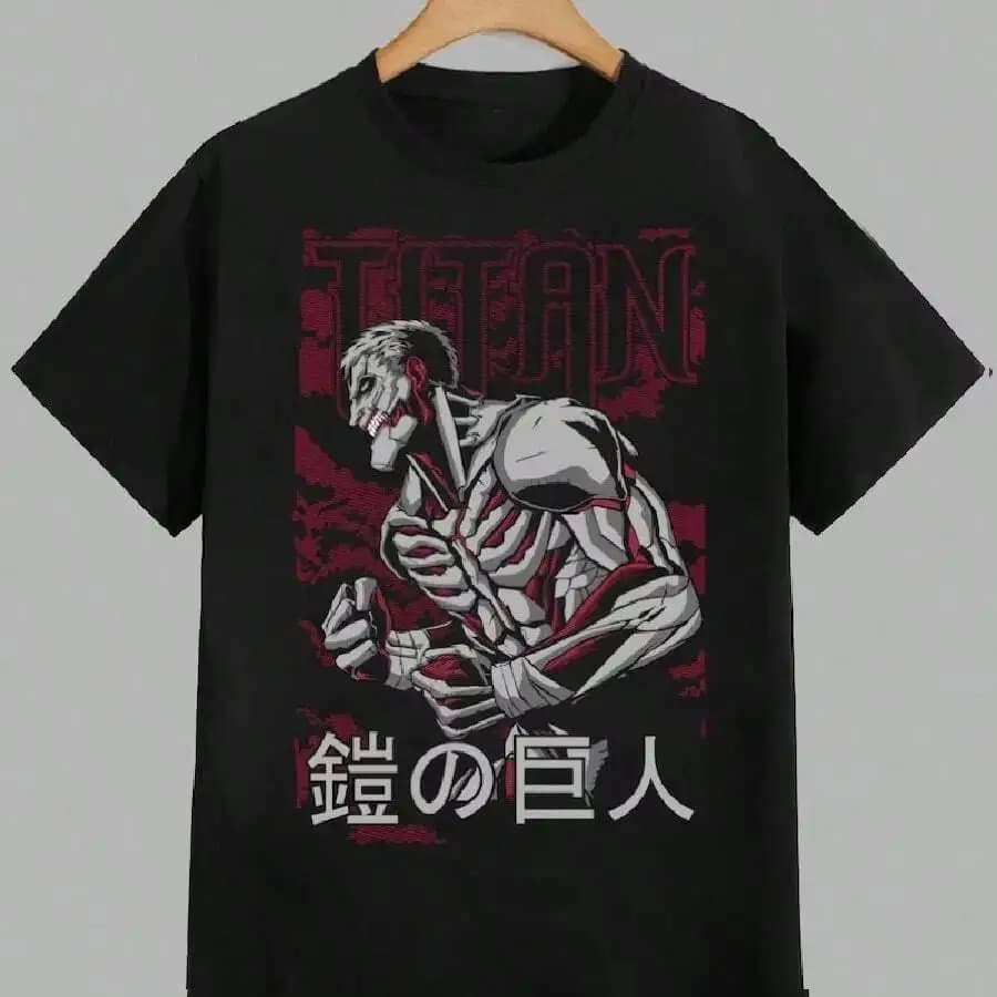 T-Shirt Oversize Anime per Uomo e Donna, Manica Corta, Casual, in Cotone, Streetwear, Cosplay, Abbigliamento Hip Hop