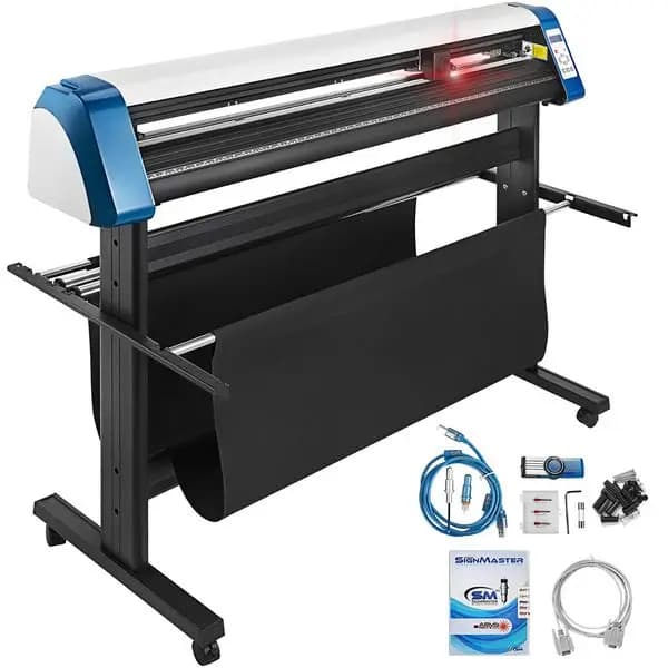 Taglierina per Vinile da 53 Pollici, Macchina Tagliavinile Semiautomatica, Stampante e Taglierina per Vinile Fai-da-Te, Posizionamento Manuale per Taglio di Insegne