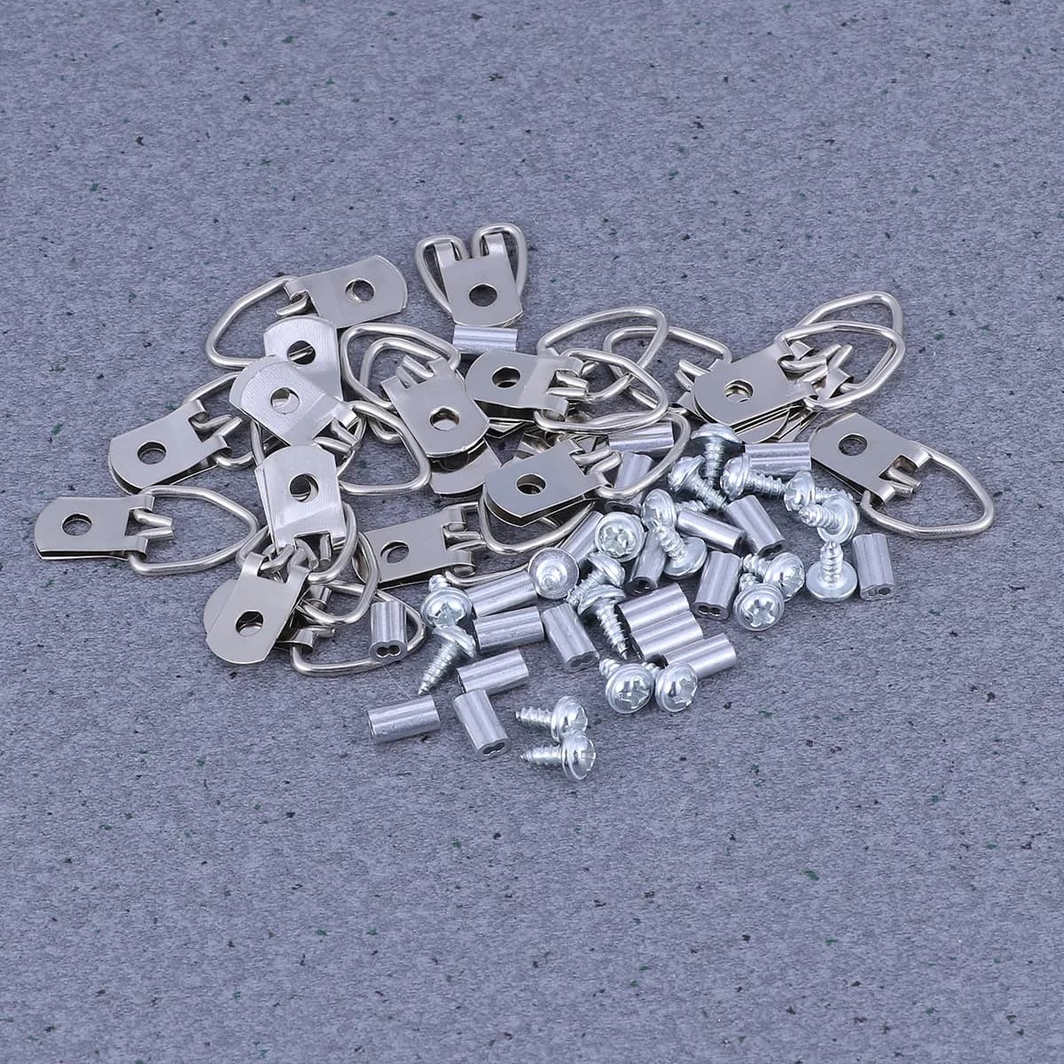 20Sets Picture Hanging Wire Rope Set Steel Cable with Plastic Coating Corrosion Resistant Photo Frame Hangers for Wall