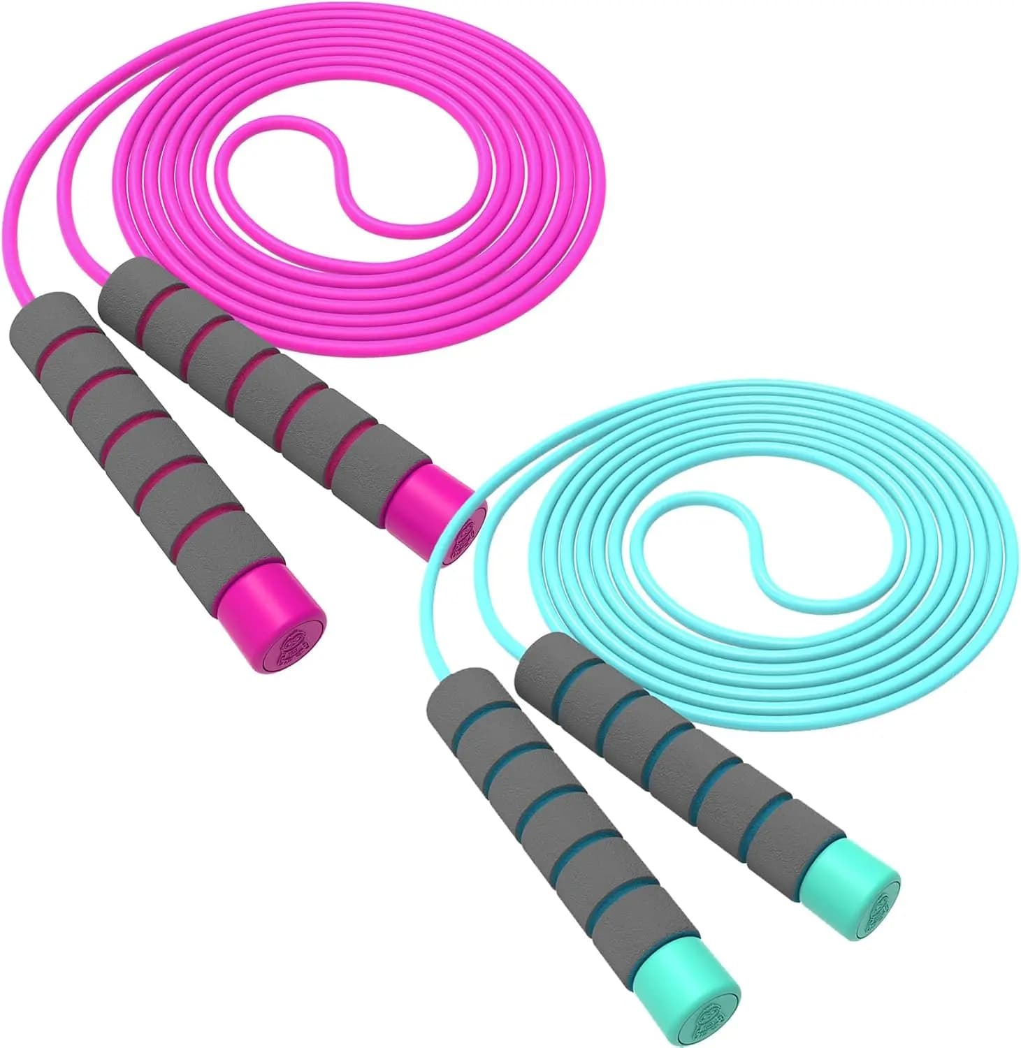 Adjustable Jumping Wheel and Soft for Children and Adults with Confortuous Foam Grips, Ideal for Indoor and Outdoor Fitness Exercises